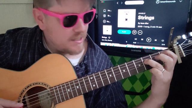 How To Play Strings (Iann Dior, Gunna) // guitar tutorial beginner fingerstyle tabs easy beginner