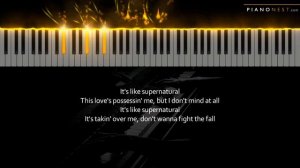 Ariana Grande - supernatural - Piano Karaoke Instrumental Cover with Lyrics