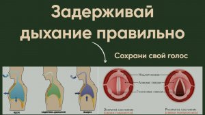 Правильная техника задержки дыхания или как сохранить свой голос.