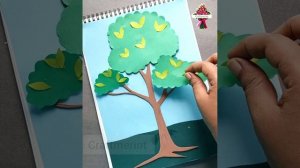 DIY Simple and Easy Paper Craft Trees | How to Make Paper Tree | Beginner Art | Craftmerint