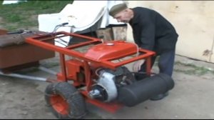 Самодельный мотоблок.