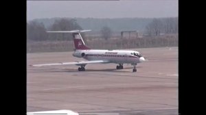 Interflug Tupolev Tu-134 D-AOBL Flughafen Berlin Schönefeld Airport SXF, Туполев Ту-134 Интерфлюг