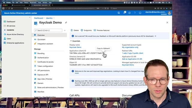 KEYCLOAK & Azure AD - How to configure AAD as an Identity Provider | Niko Köbler (@dasniko) смотреть онлайн