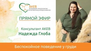 Беспокойное поведение малыша у груди. Надежда Глоба