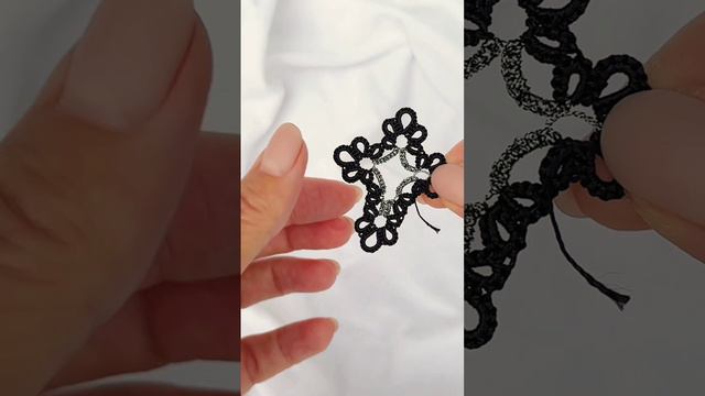 Всего за час делаем подарок своими руками в технике кружевоплетения фриволите