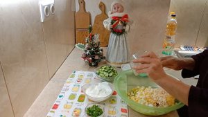 Сытный, Свежий Салат с Плавленым Сыром