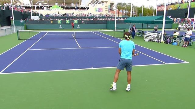 Rafael Nadal BIG Hitting - Court Level View ATP Tennis Practice Nadal Training vs Carreno Busta смотреть онлайн