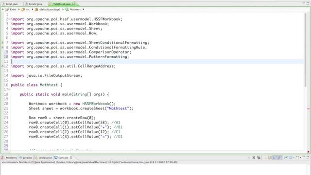 Excel Documents and Java - Conditional Formatting [Eng] [10] смотреть онлайн