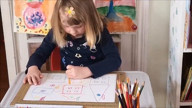 Рисуем весело город. Урок для детей 4-6 лет.  Fun and educational art classes for kids.