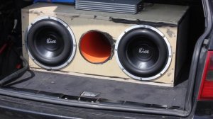 Сабвуфер на базе двох Kicx QS-380 + Моноблок Kicx QS 1.600