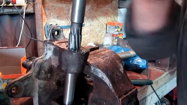 Шкворни газели, установка втулок в цапфы,развальцовка и развертка смотреть онлайн
