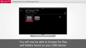 [LG TVs] Viewing Files from A USB Storage Device