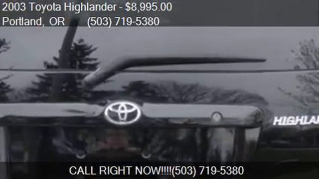 2003 Toyota Highlander Limited for sale in Portland, OR 9721 смотреть онлайн