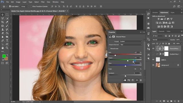 How to change eye color in photoshop cc 2017 смотреть онлайн