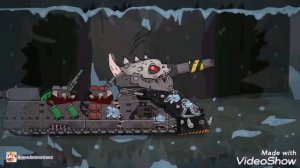 ОН МОНСТР - клип Мультики про танки (HomeAnimations КВ-44М) tank kb44m demons