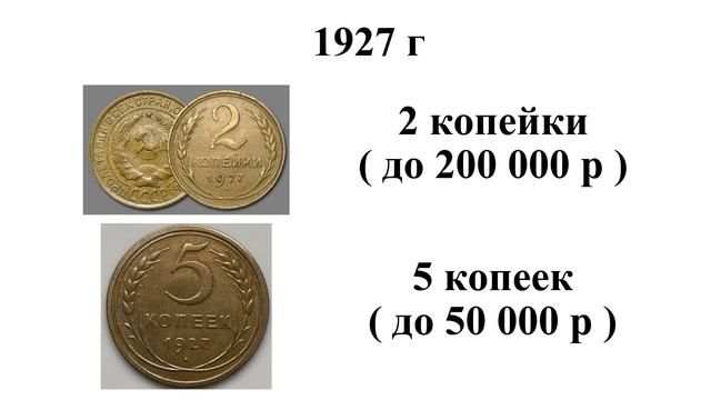 Редкие и ценные монеты РСФСР, СССР.  Часть 1.  1921 - 1929 гг.
