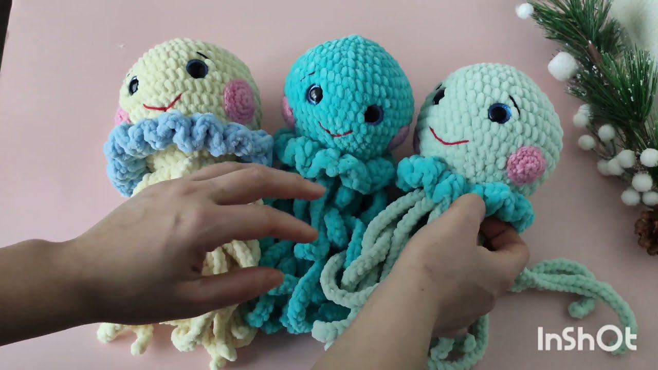 Мастер - класс "Плюшевая медузка" /медуза крючком /  #амигуруми #амигурумиописание #амигурумимк