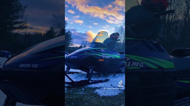 #arcticcat #snowmobile #riding #winter #puma #michigan #snow