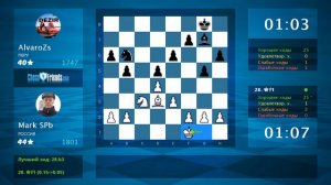 Chess Game Analysis: Mark SPb - AlvaroZs : 1-0 (By ChessFriends.com)