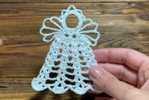 Ажурный Ангел, связанный крючком. Мастер-класс.