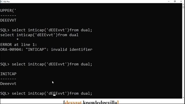 3.5.3 Character Functions in SQL Gujarati I Data base management system