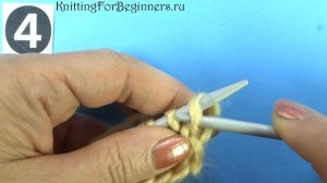 ПРОСТО! Диагональный узор для шапки Вязание спицами   Knitting pattern 44