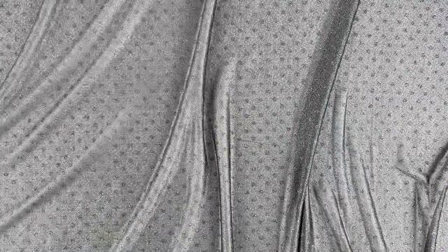 Ткань креп металлик горошек цв. черный с черным смотреть онлайн