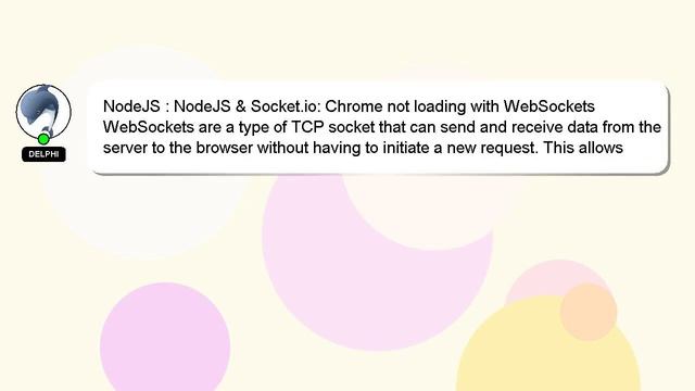 NodeJS : NodeJS & Socket.io: Chrome not loading with WebSockets смотреть онлайн