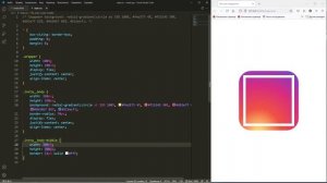 ВЕРСТАЕМ ЛОГОТИП INSTAGRAM  НА HTML и CSS / КАК СДЕЛАТЬ ЛОГОТИП С ПОМОЩЬЮ ВЕРСТКИ