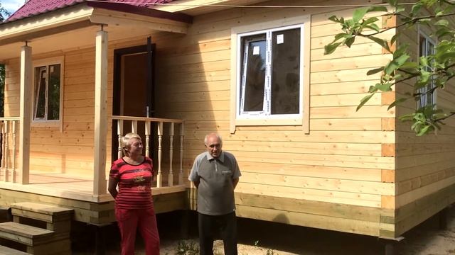 Дом 6х8 м. из профилированного бруса с мансардой и террасой 1.5х5 м. смотреть онлайн