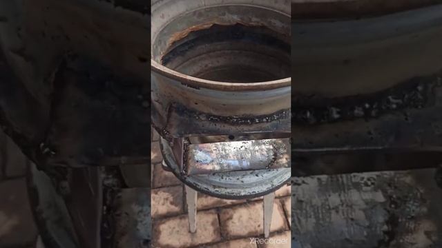 печь для казана из штампованных дисков. смотреть онлайн