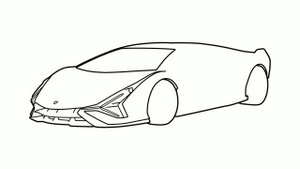 How to draw a LAMBORGHINI SIAN 2019 / drawing lambo sian fkp 37 2021 sports car