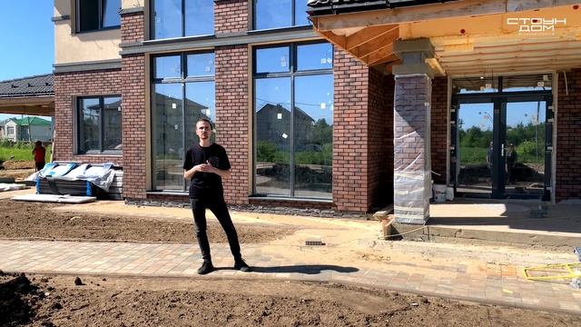 Стильный коттедж в Подмосковье из керамических блоков смотреть онлайн