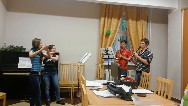 Квартет "Sound Life". Astor Piazzolla "Oblivion" смотреть онлайн