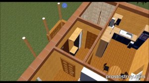 Проект дачного домика 40 м2