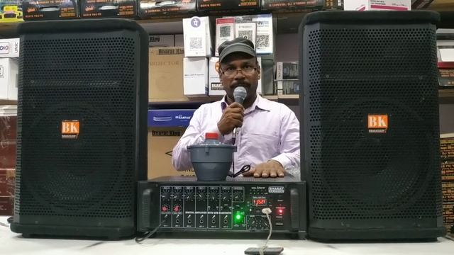 BHARAT ELECTRONICS BEST DJ SYSTEM 300 WATT ECHO AMPLIFIER LT UNIT TRANSFERMER 12 INCH SPEAKERS