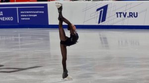Камила Валиева, произвольная программа на Контрольных прокатах 2021 (фанкам, FHD, 60fps)
