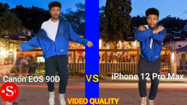 iPhone 12 Pro Max VS CANON EOS 90D Video Quality смотреть онлайн