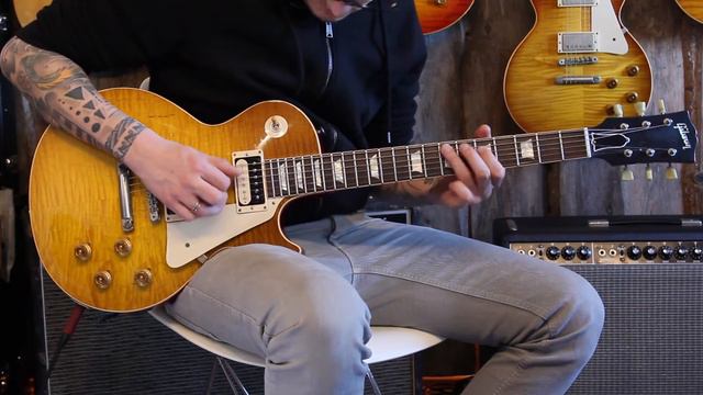 2012 GIBSON LES PAUL 1959 HISTORIC REISSUE COLLECTORS CHOICE #4 AGED SANDY R9 смотреть онлайн