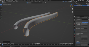 Как сделать трубу, кабель с помощью кривой в блендер 3д.
