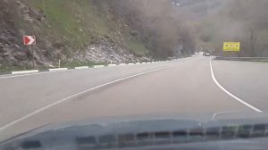 Дорога в Сочи на машине. Серпантины Мамедова Щель-Лазаревская.