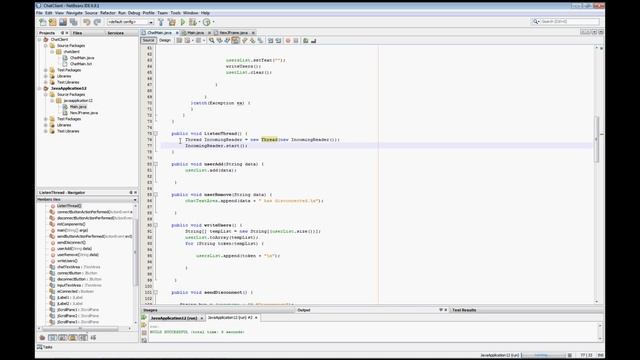 How to create a Simple Chat Client w/ GUI in JAVA #3 смотреть онлайн