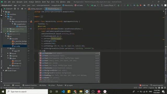 How to Customise TextView in JAVA Android Studio (Using Set Method TextView Design Change in JAVA) смотреть онлайн