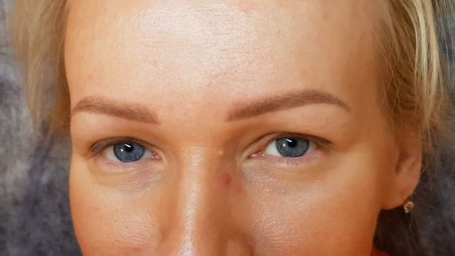 Mikropigmentācija.Permanent makeup brows. Powdertechnique. Healed result
