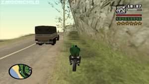 6 Star Wanted Level - Riding across the map on an FCR-900 - Homie doesn't survive - GTA San Andreas