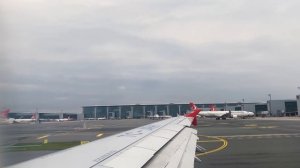 Руление и взлёт из нового аэропорта Стамбула (IST) на Airbus A321 Turkish Airlines