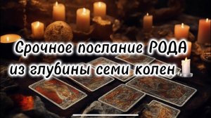 ‼️Ваш РОД хочет НЕМЕДЛЕННО ВАС ПРЕДУПРЕДИТЬ⚡️О чем хотят сообщить предки❓ расклад таро гадание