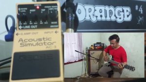 BOSS AC 3 Acoustic Simulator Pedal sound check