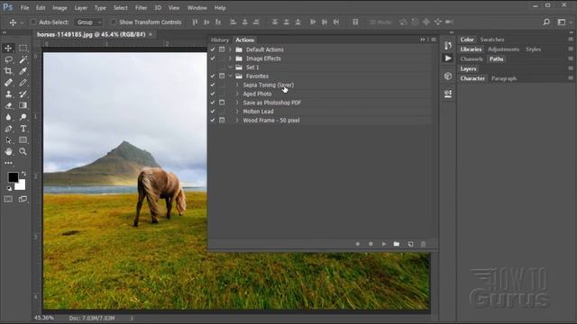How You Can Use Photoshop Elements Actions : How to Install Photoshop Actions Tutorial смотреть онлайн