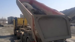 Выгрузка тонара. Volvo FH 460